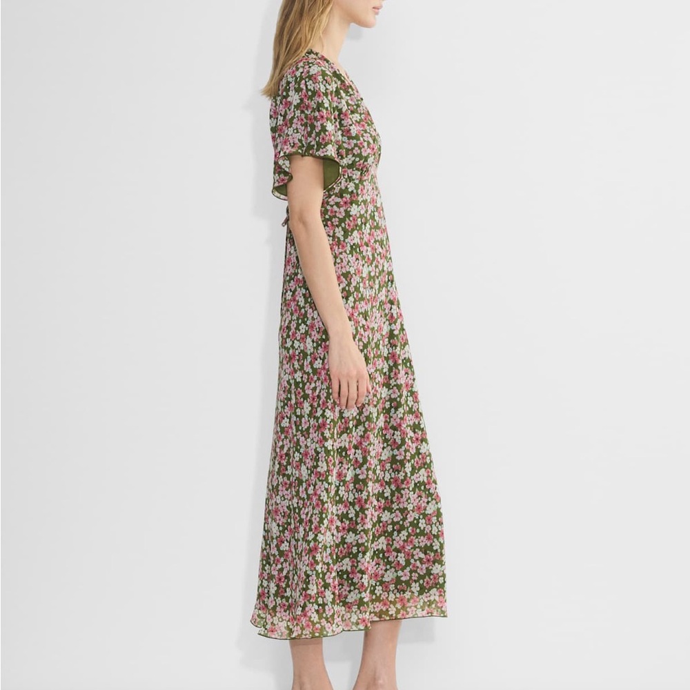 Aritzia Wilfred Terrace Dress Green/Pink